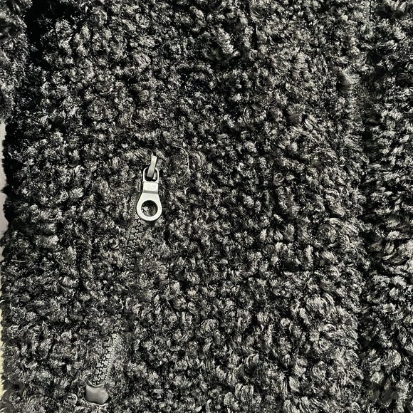 Minilli Girls Sherpa Jacket black size 8 - Picture 2 of 8